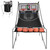 Foldable Double Electronic Basketball Game with 4 Balls Indoor-Gray - Color: Gray D681-SP35202