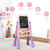 Height Adjustable Kids Art Easel Magnetic Double Sided Board-Pink - Color: Pink D681-TY590373PI