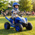 12V Kids Ride On ATV 4-Wheeler Quad with LED Lights and 7 mph Max Speed-Navy - Color: Navy D681-TQ10464US-NY