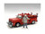 "Firefighters" 6 piece Figure Set (4 Males 1 Dog 1 Accessory) for 1/18 Scale Models by American Dio F977-76318-76319-76320-76321