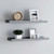 Picture Frame Ledge Shelves 2 pcs Gray 15.7"x3.5"x1.2" MDF A949-323934