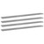 Bookshelf Boards 4 pcs Concrete Gray 39.4"x3.9"x0.6" Engineered Wood A949-805370