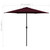 Garden Parasol with Aluminum Pole 106.3"x96.9" Bordeaux Red A949-47348