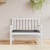 Garden Bench Cushion Anthracite 47.2"x19.7"x1.6" Oxford Fabric A949-43190