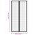 Insect Door Curtains 2 pcs with Magnet Blocks Black 86.6x39.4 A949-314687