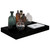 Floating Wall Shelves 2 pcs High Gloss Black 15.7"x9.1"x1.5" MDF A949-323764