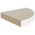 Wall Corner Shelf Oak and White 9.8"x9.8"x1.4" MDF A949-326630
