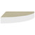 Wall Corner Shelf Oak and White 9.8"x9.8"x1.4" MDF A949-326630