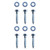 L-shaped Ground Anchors 2 pcs Galvanized Steel 2"x2"x19.7 A949-142301