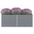 Raised Garden Bed 63"x31.5"x17.7" Galvanized Steel Gray A949-47011