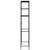 3-Tier Storage Rack over Laundry Machine Black 27.2"x11"x66.5 A949-288330