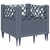 Garden Planter with Pegs Blue Gray 17.1"x17.1"x17.1" PP A949-368009