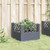 Garden Planter with Pegs Blue Gray 17.1"x17.1"x17.1" PP A949-368009