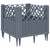 Garden Planter with Pegs Blue Gray 17.1"x17.1"x17.1" PP A949-368009