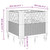 Garden Planter with Pegs Blue Gray 17.1"x17.1"x17.1" PP A949-368009