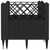 Garden Planter with Pegs Black 17.1"x17.1"x17.1" PP A949-368007