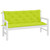 Garden Bench Cushion Bright Green 59.1"x(19.7"+19.7")x2.8" Oxford Fabric A949-315027