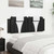 Headboard Cushion "Viana" Black and White 53.9" Faux Leather A949-374789