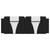 Headboard Cushion "Viana" Black and White 53.9" Faux Leather A949-374789
