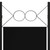 3-Panel Room Divider Black 47.2"x70.9 A949-320702