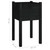Garden Planter Black 15.7"x15.7"x27.6" Solid Wood Pine A949-810797