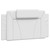 Headboard Cushion "Viana" White 39.4" Faux Leather A949-374775