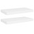 Floating Wall Shelves 2 pcs White 19.7"x9.1"x1.5" MDF A949-323809