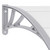 Door Canopy Gray and Transparent 47.2"x29.5" PC A949-144818