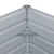 Raised Garden Bed 50.8"x50.8"x18.1" Galvanized Steel Gray A949-42405