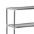 3-Tier Storage Rack over Laundry Machine Silver 27.2"x11"x66.5 A949-282465