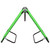 Folding Sun Lounger Steel Green A949-310347