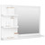 Bathroom Mirror White 23.6"x4.1"x17.7" Engineered Wood A949-805006