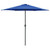 Garden Parasol with Aluminum Pole 106.3"x96.9" Azure Blue A949-47351