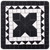 Mosaic Side Table Black and White Ceramic A949-46711