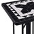 Mosaic Side Table Black and White Ceramic A949-46711