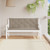 Garden Bench Cushion Taupe 59.1"x(19.7"+19.7")x2.8" Oxford Fabric A949-315024