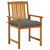 Patio Chairs with Cushions 2 pcs Solid Acacia Wood A949-3061199