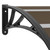 Door Canopy Black 47.2"x39.4" PC A949-45633