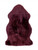 2' X 3' Burgundy New Zealand Natural Sheepskin Rug N270-376934