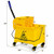 21 Quart Mop Bucket Side Press Wringer on Wheels With Panel - Color: Yellow D681-TG10010