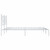 Metal Bed Frame without Mattress with Headboard White 59.1"x78.7 A949-376553