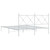 Metal Bed Frame without Mattress with Headboard White 59.1"x78.7 A949-376553