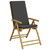 Folding Patio Reclining Chairs 2 pcs with Cushions Bamboo A949-365876