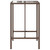 Outdoor Bar Table Brown 27.6"x27.6"x43.3" Poly Rattan A949-368694