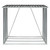 Garden Log Storage Shed Galvanized Steel 64.2"x32.7"x60.6" Anthracite A949-47091