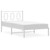 Metal Bed Frame without Mattress with Headboard White 39.4"x78.7 A949-374285