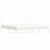 Metal Bed Frame without Mattress with Headboard White 76"x79.9 A949-376281