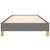 Bed Frame without Mattress Dark Gray 39.4"x79.9" Twin XL Fabric A949-346854