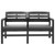 2-Seater Patio Bench with Cushions 52.4" Plastic Anthracite A949-45623