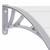 Door Canopy Gray and Transparent 118.1"x29.5" PC A949-144822